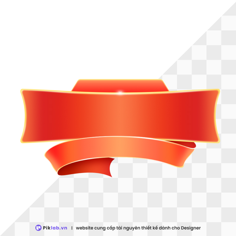 Design resource orange red rectangular frame happy new year tet holiday isolated on transparent PNG tết